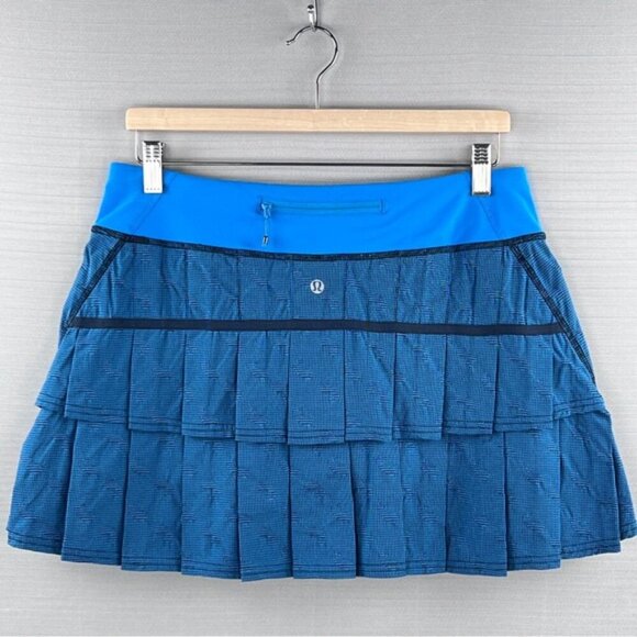 RARE Print! Lululemon Run: Pace Setter Tennis Golf Skirt Skort Sz. 8 - Picture 2 of 13